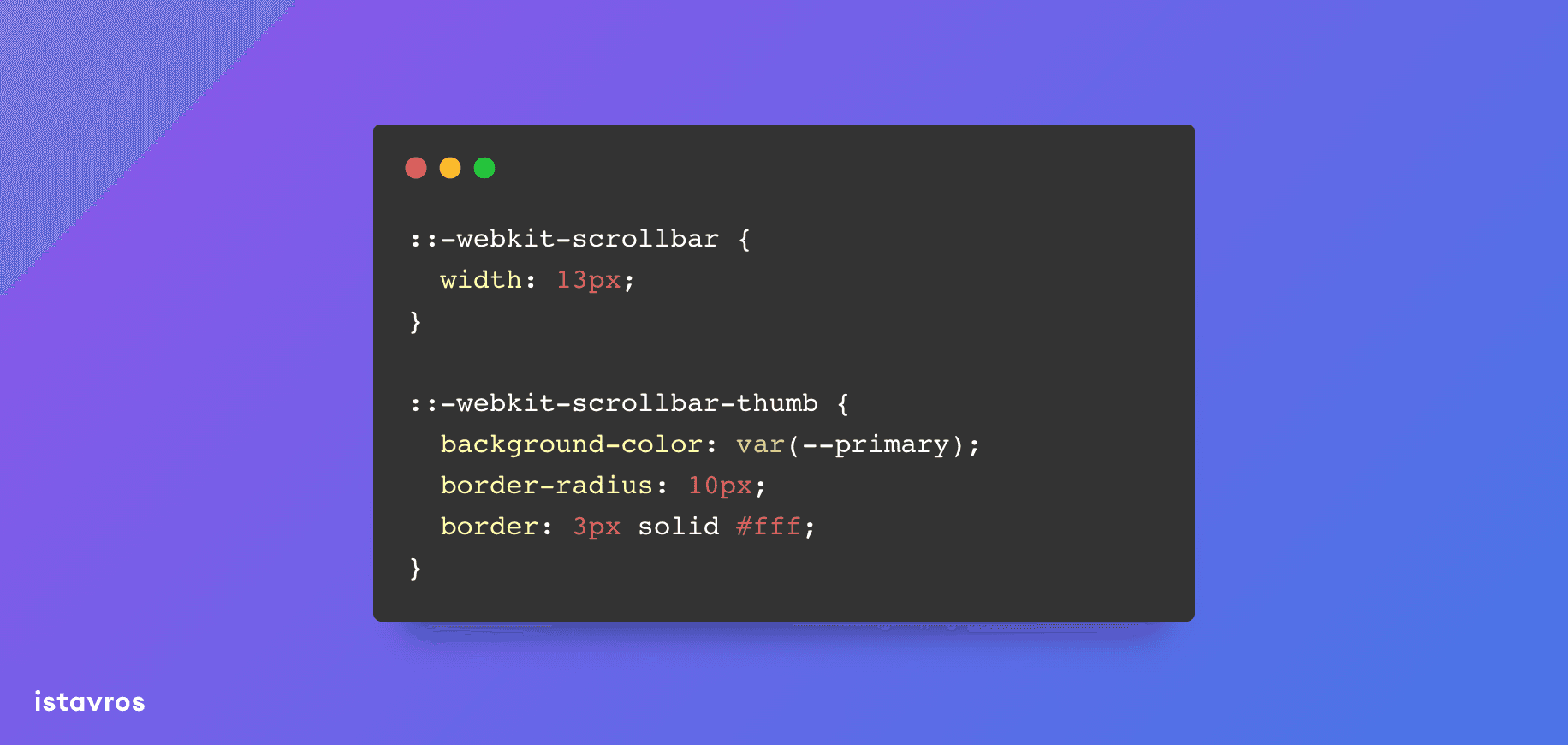 How to create an interactive gradient scrollbar